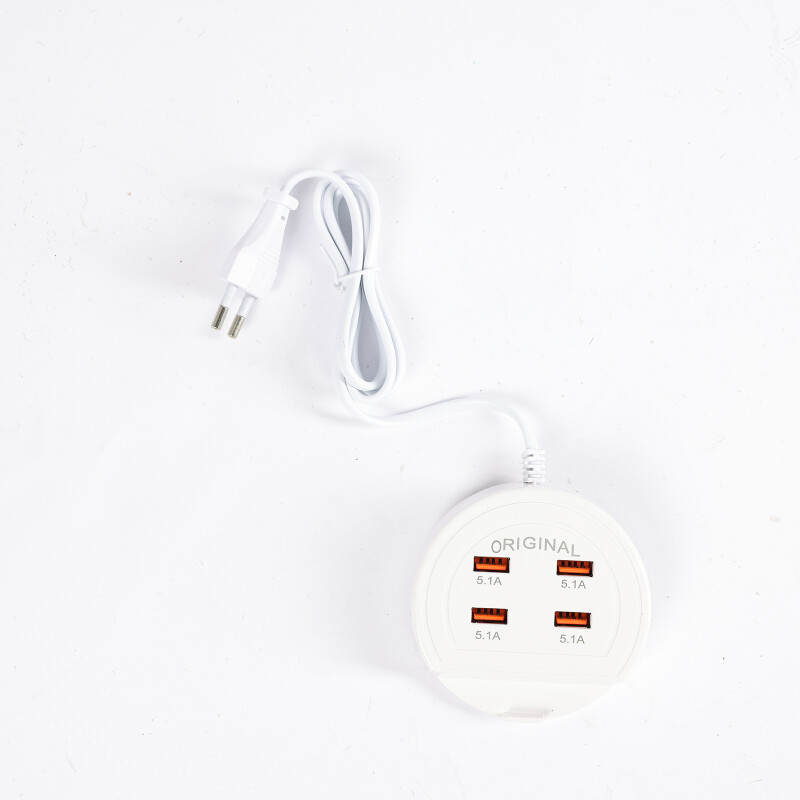 Cargador zapatilla alargue 4 usb 5,1A Cargador zapatilla alargue 4 usb 5,1A