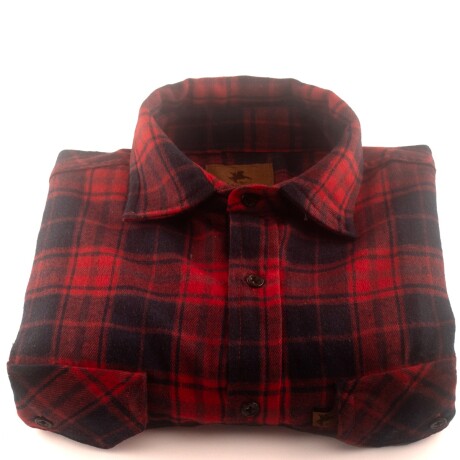 Camisa Viyela Unisex Roja y Negra
