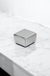 Caja laminada 01 - 2,5x4x4 cm. PLATA