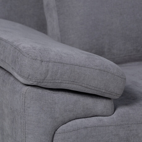 Rinconera Adalia - Tela Microfibra - Chaise derecho 9250 (Grafito)