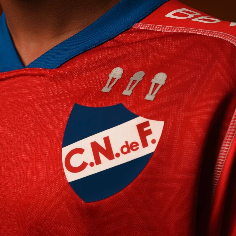 Camiseta Away 1 Roja Con Sponsors 2025 de Niños Rojo
