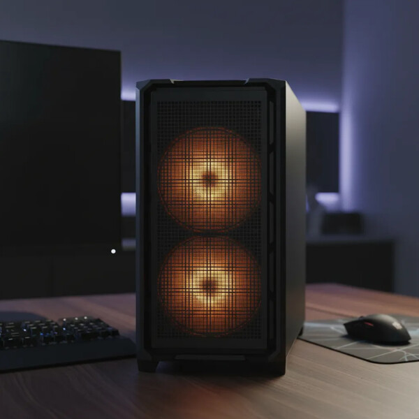 Gabinete Gamer Cougar Mx600 Rgb Full Tower 4 Fanes Argb NEGRO