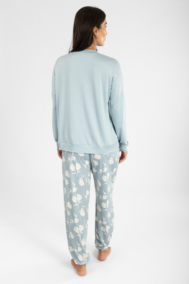 Pijama roses pant yummy Celeste