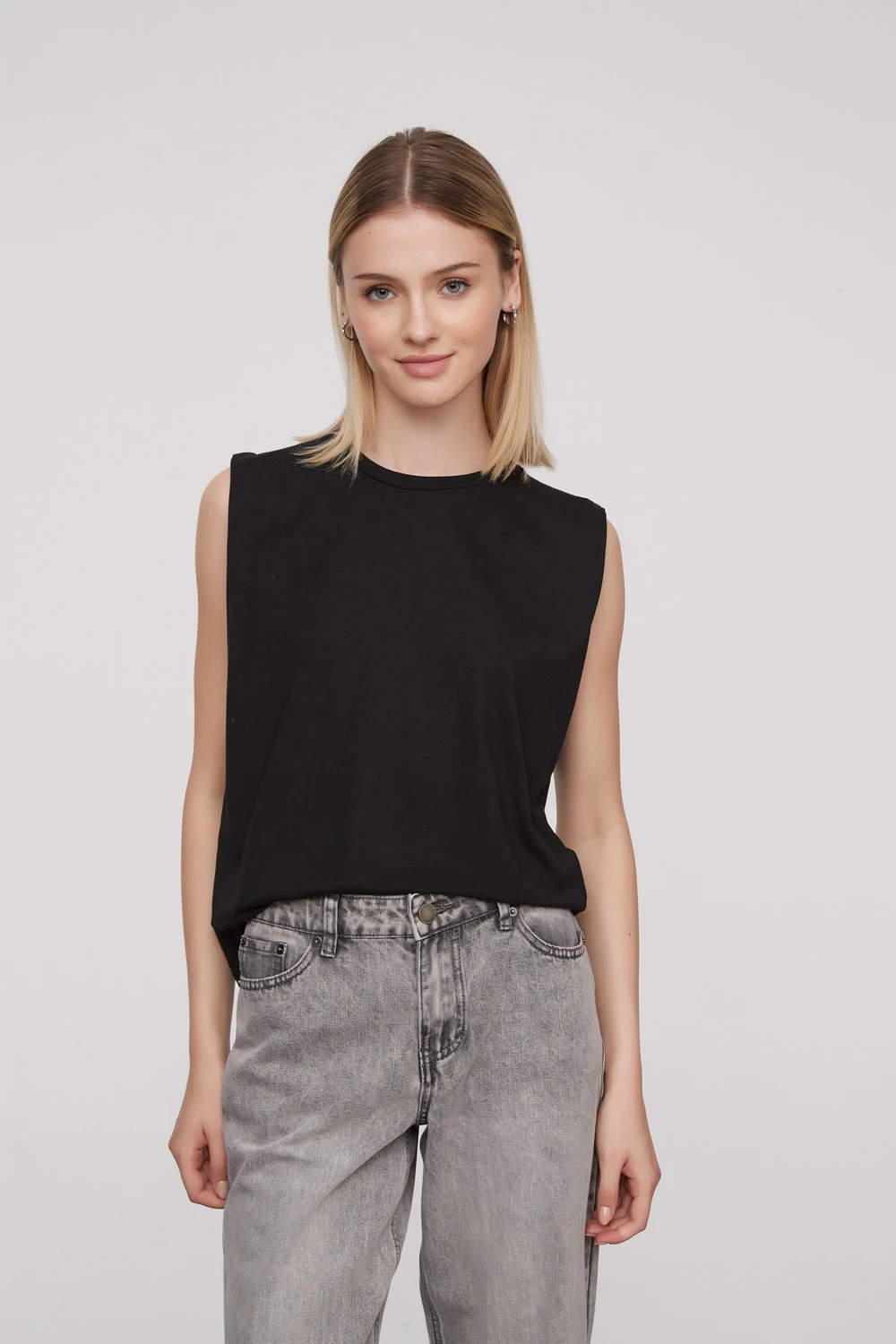 Remera Hortensia Negro