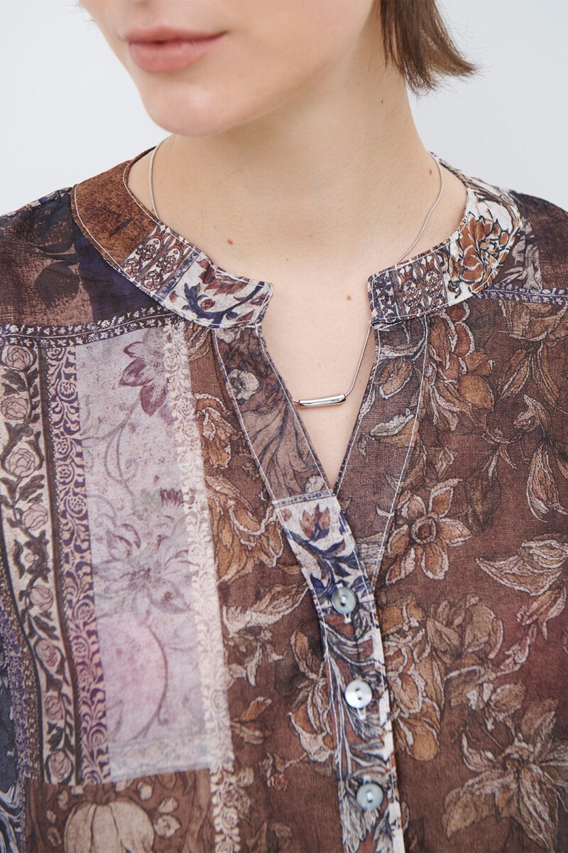 CAMISA JULIA RIMA MARRON