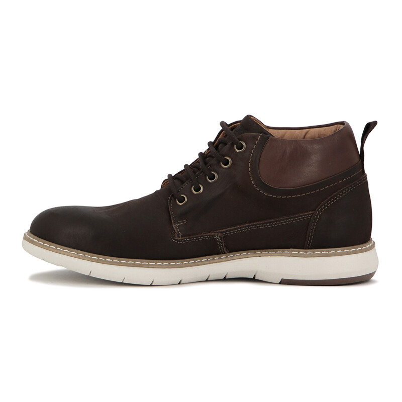 Starsax Botin Cuero Casual Hombre Acordonado - Café Cafe