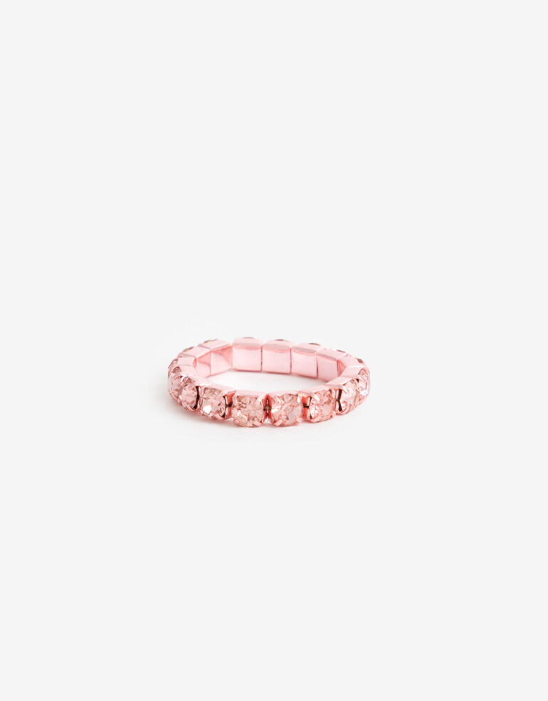 Anillos Chicos Strass Anillo Elástico Strass - Combinacion Multicolor