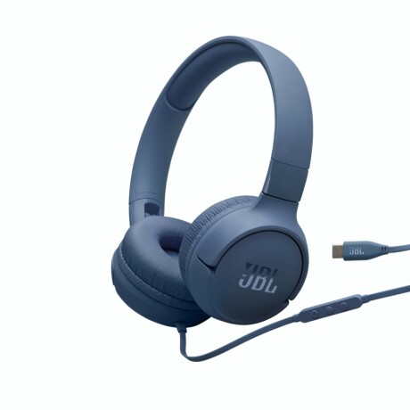JBL TUNE T520C HEADPHONE USB-C Auriculares Cableados JBL Tune 520C USB-C Con Micrófono - Blue