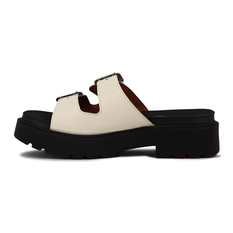 Sandalia Vizzano Mujer Taco 3cm Blanco-negro