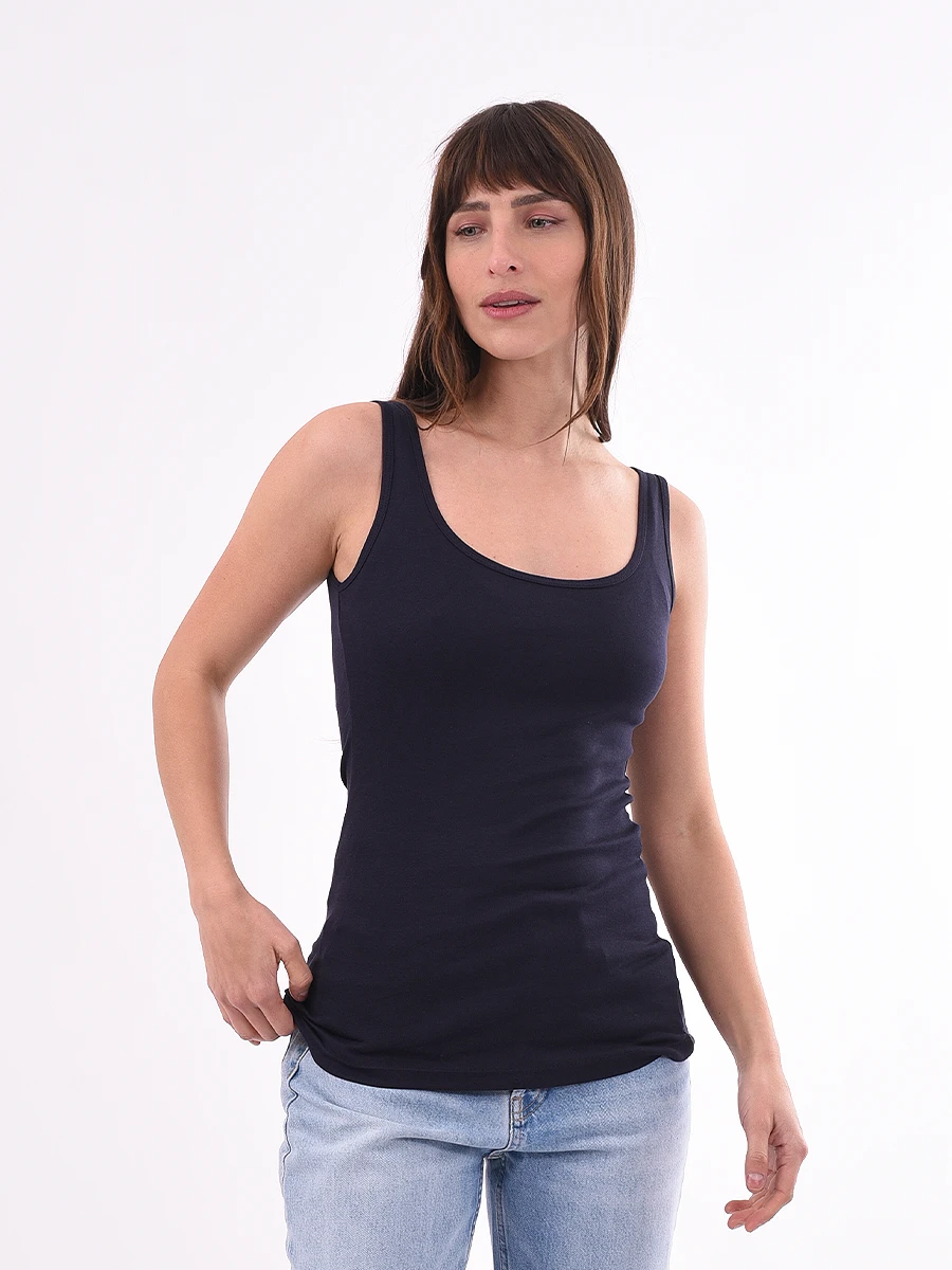 MUSCULOSA IRINA - AZUL OSCURO 