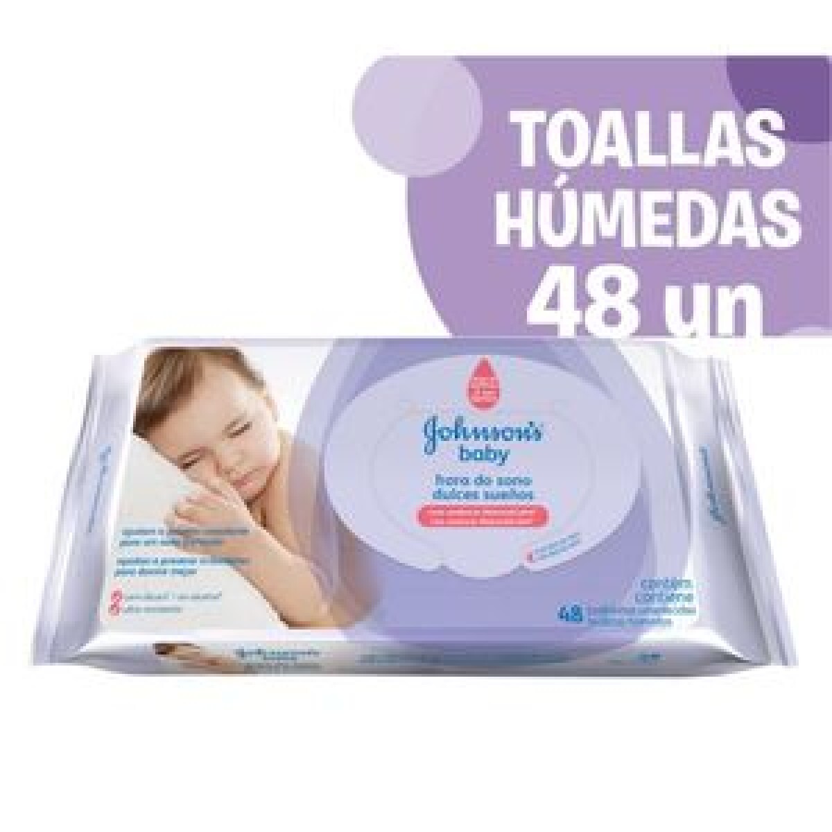 Toallitas Húmedas Johnson & Johnson Dulces Sueños x48 – Limpieza Suave