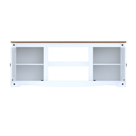 Rack 2 Puertas Línea Naturale 170 cm Blanco/Roble