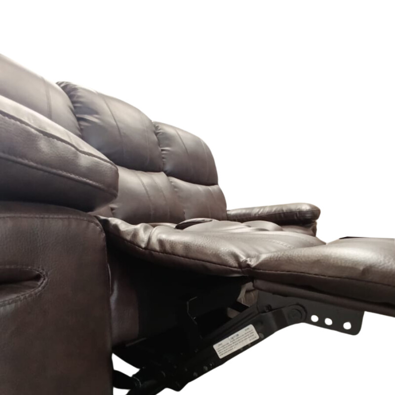 Sofá Reclinable PU marrón 3 cuerpos Sofá Reclinable PU marrón 3 cuerpos