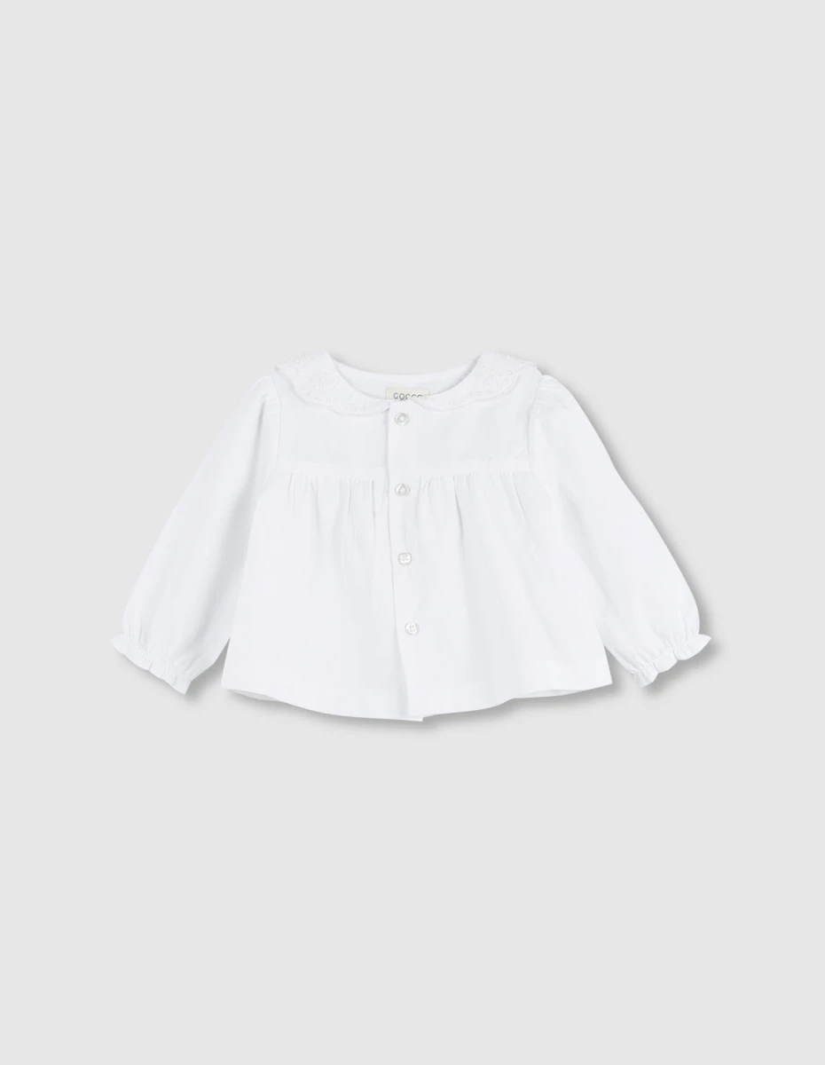 Camisa Cuello Especial - Blanco 