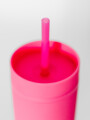 Vaso Con Tapa + Sorbito Beverly Alto Bubblegum