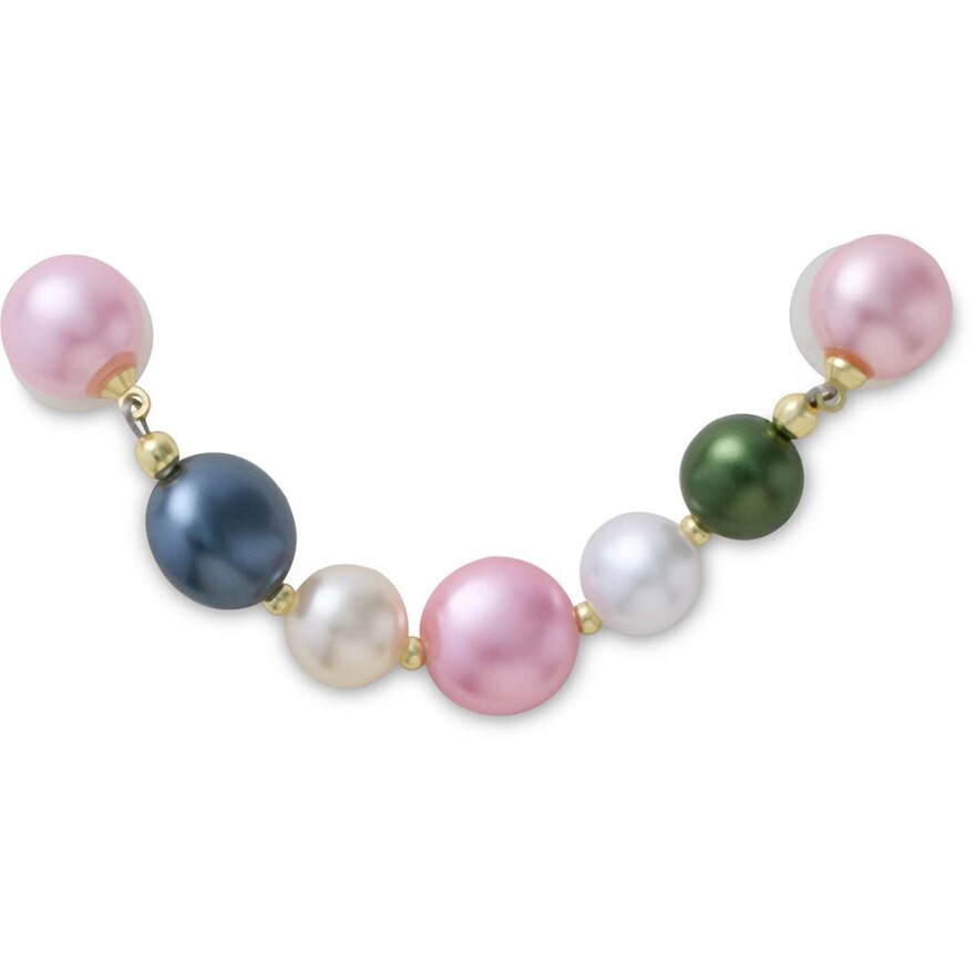 Jibbitz Multi Colored Pearl Chain Multicolor
