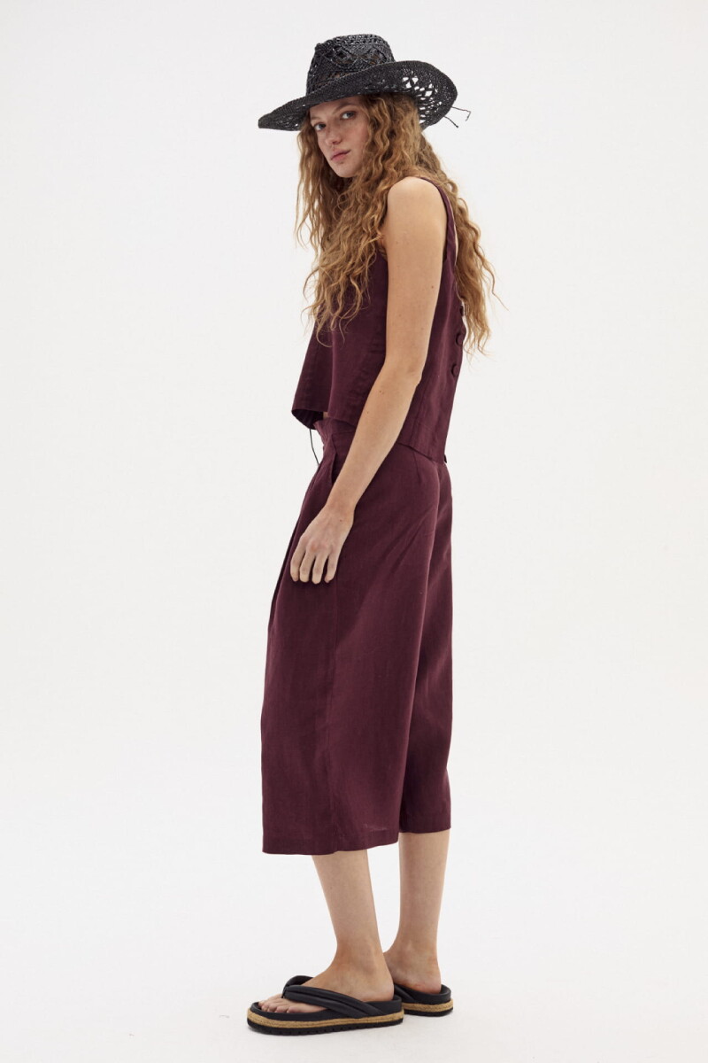 Bermuda Zuri en Lino Deep Merlot