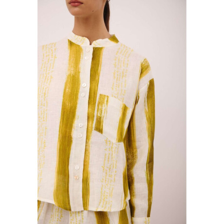 CAMISA REMO PRINT Pistacho