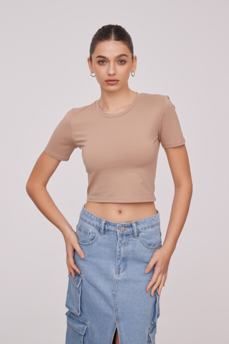 Remera Belga Beige Oscuro