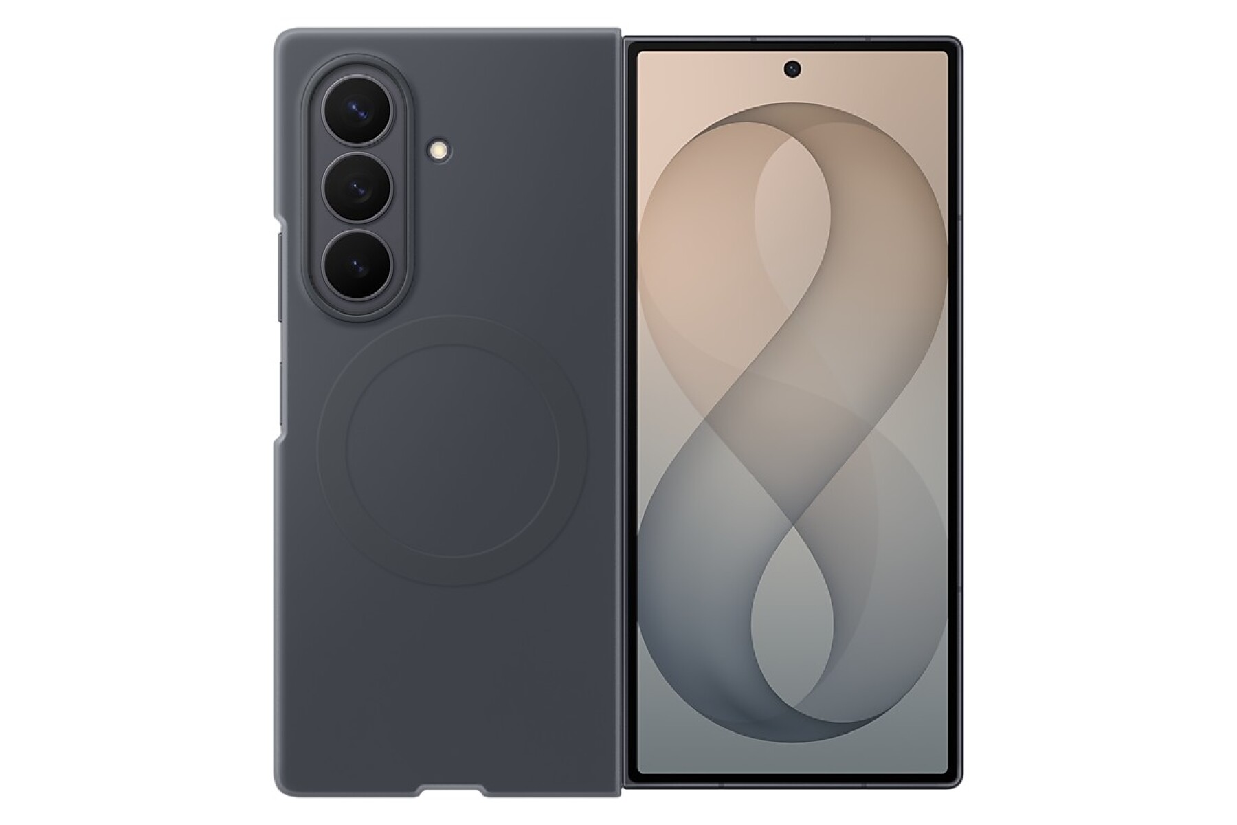 Galaxy Z Fold 8 Ultra Silicone Magnet - Black 