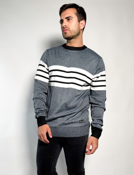 Sweaters rayado tejido Paco Azul