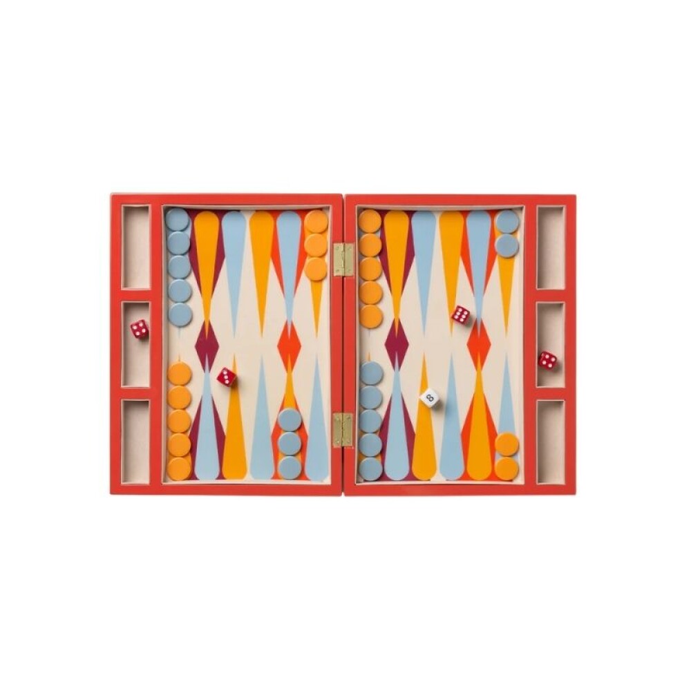 PRINTWORKS JUEGO BACKGAMMON LACADO ROJO PRINTWORKS JUEGO BACKGAMMON LACADO ROJO