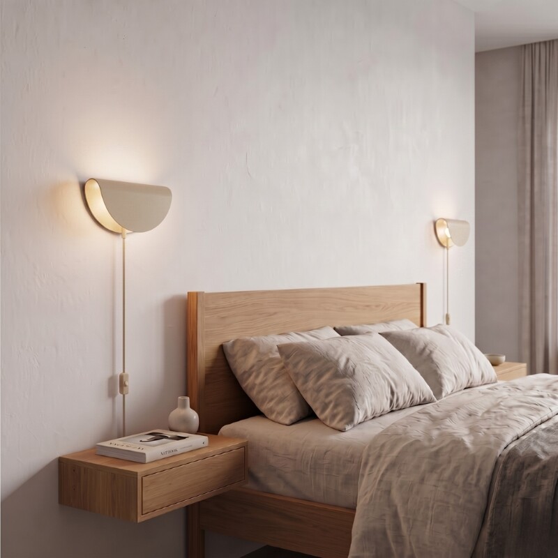 ARTEFACTO DECORATIVO DE PARED BEND Luminaria De Pared Band Beige