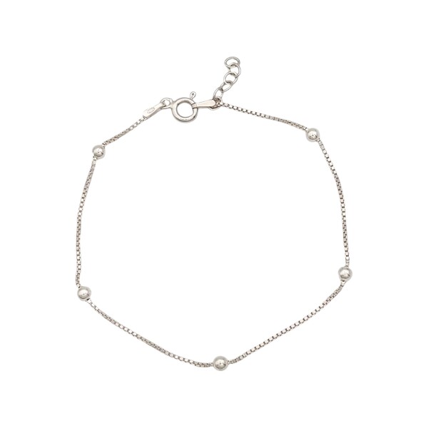 Pulsera Bolitas-Plata 925-Sin Piedra-PU3682 sinpiedra