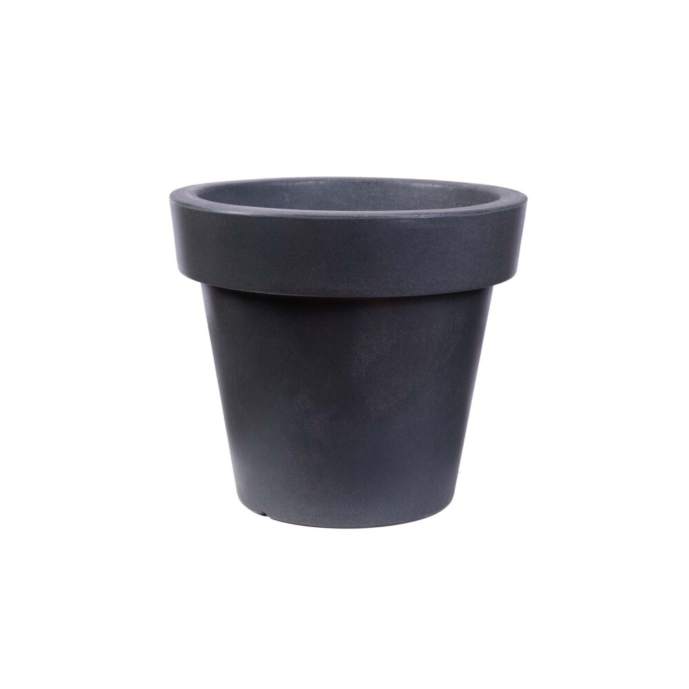 MACETA PLASTICO GRIS SAMPA