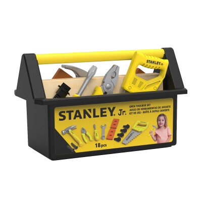Caja de herramientas abierta de 18 piezas Stanley Jr. Caja de herramientas abierta de 18 piezas Stanley Jr.