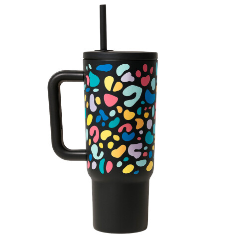 Vaso Térmico Metalico 1.2 Litros Diseño Sorbito Agua Cafe Color Negro