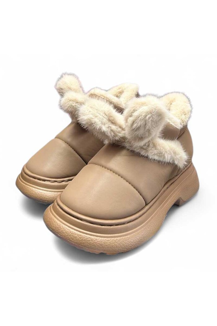 PANTUFLA MUJER BBO CON OREJAS Marron