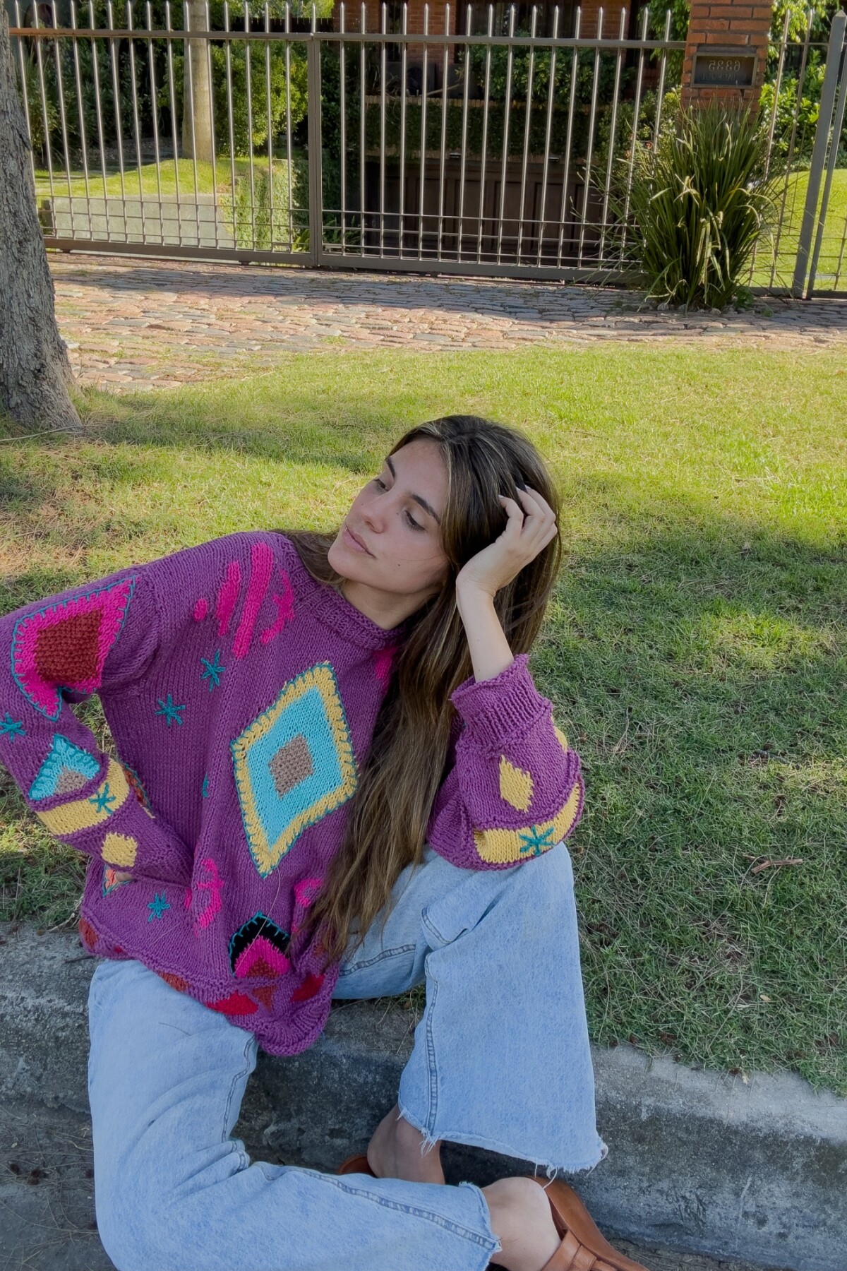Sweater Gitano Base Morada