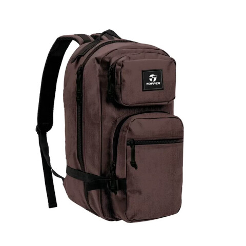 MOCHILA UTILITY II TOPPER Café chic CAFÉ