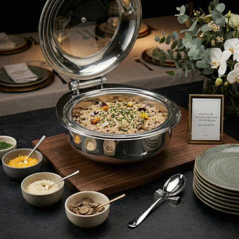 Chafing Dish Redondo Volf de Acero Inoxidable Chafing Dish Redondo Volf de Acero Inoxidable