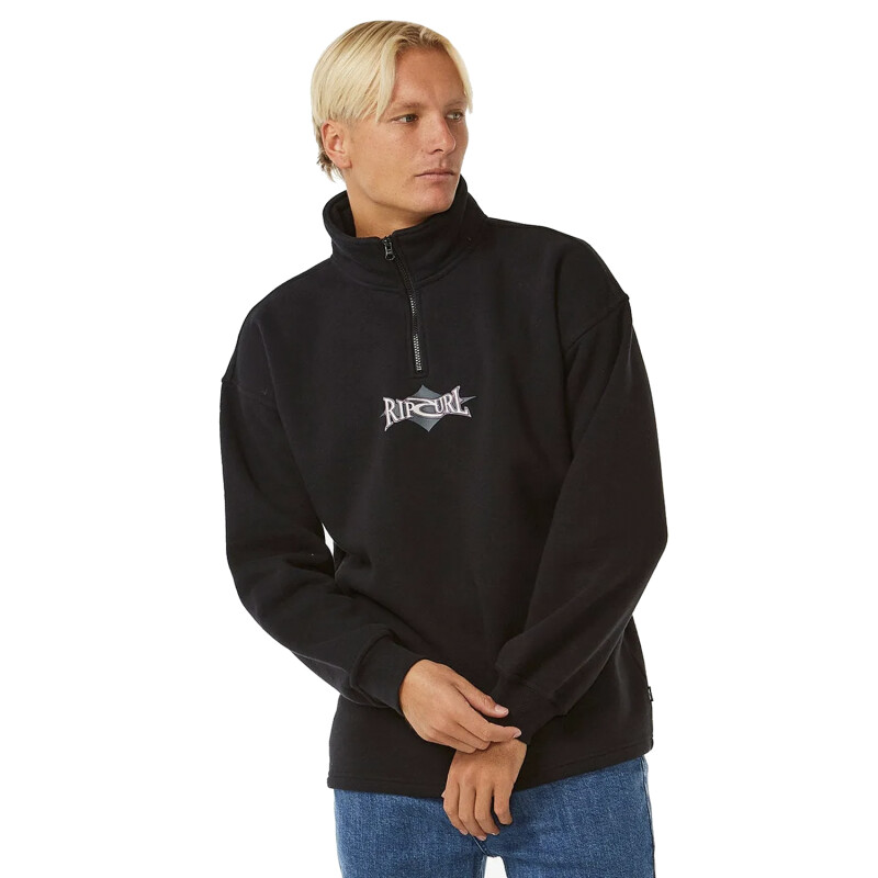 Buzo Rip Curl Heritage Diamond Crew Negro Buzo Rip Curl Heritage Diamond Crew Negro