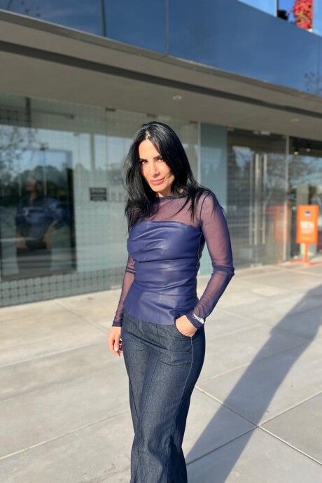 Top Reilly Azul
