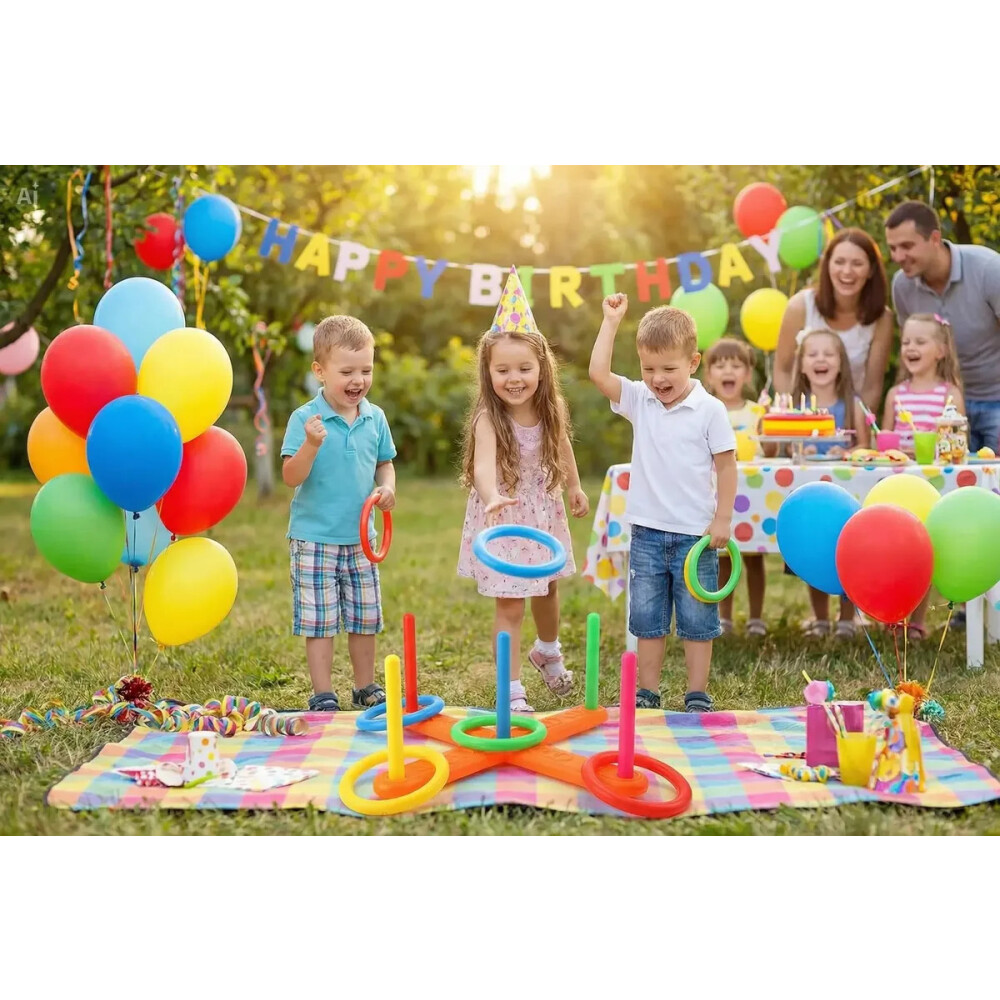 Juego De Aros Para Embocar Sport Set Didáctico Niñ@s Juego De Aros Para Embocar Sport Set Didáctico Niñ@s
