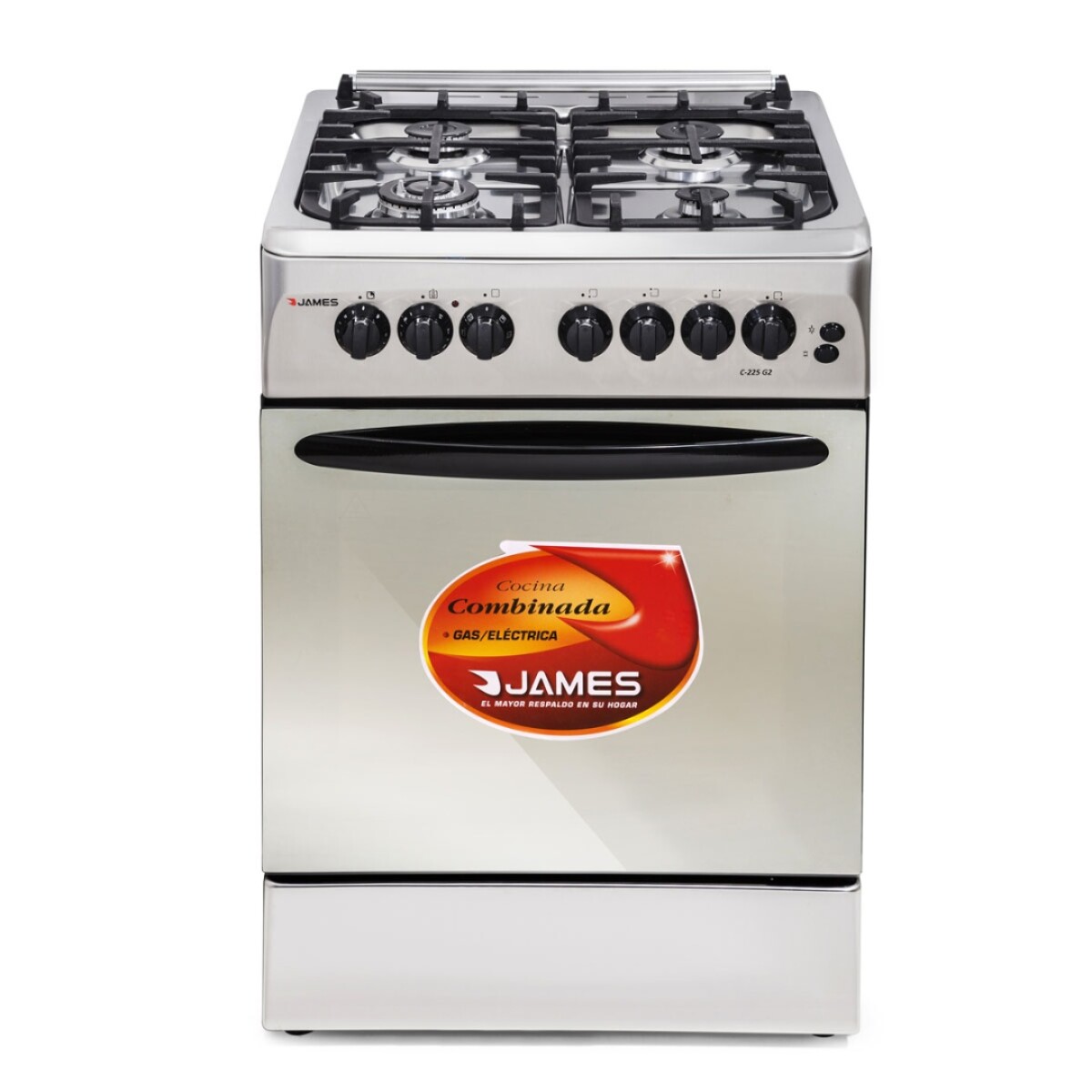 Cocina Combinada James Inoxidable C225 G2 - COCINA JAMES C225 INOX. G2 5225 AP 