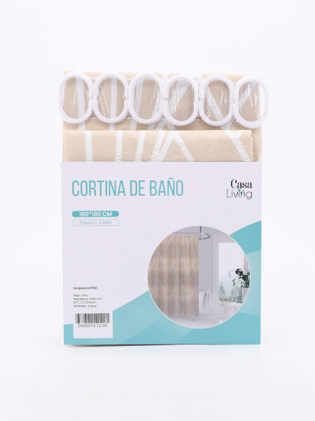 CORTINA PEVA 0,1MM BEIGE