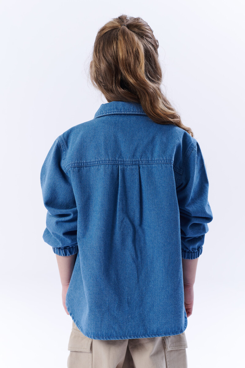 Sobrecamisa jean Azul Medio