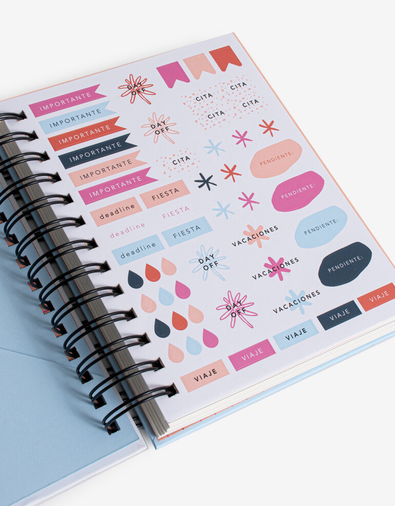 Agendas y Calendarios Agendas Agenda 2026 Diaria Flores - Combinacion Multicolor