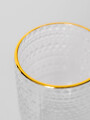 Vaso Bajo Dots Borde Dorado Estampado 4