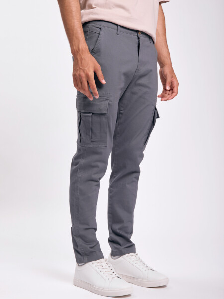 Pantalón cargo clásico Gris Oscuro