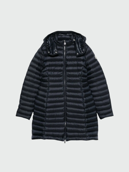 Moncler - Plumífero Largo con Capucha IGELONG Negro