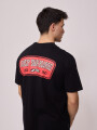 T-SHIRT POPIK RUSTY Negro
