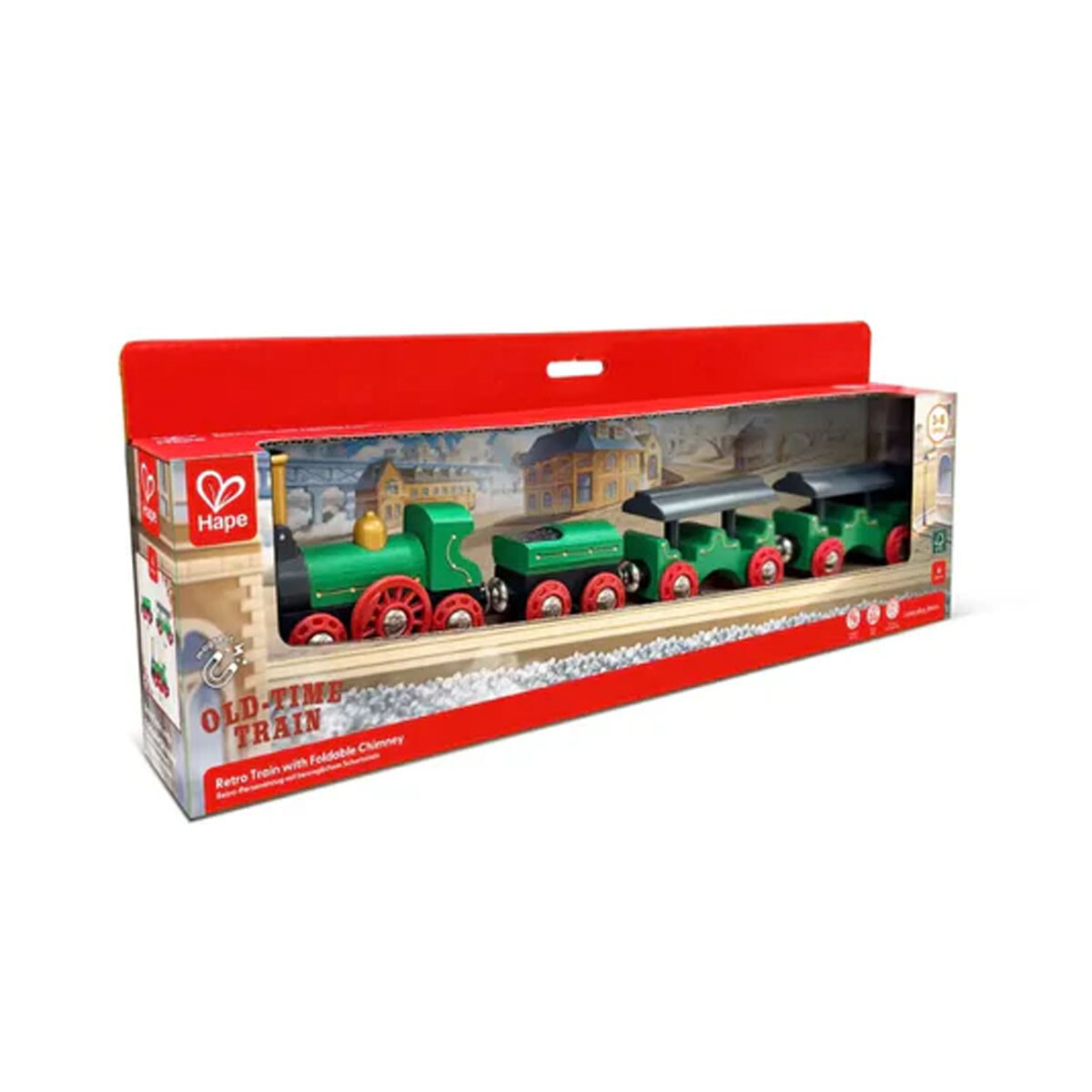Tren retro con luces y sonido Hape 