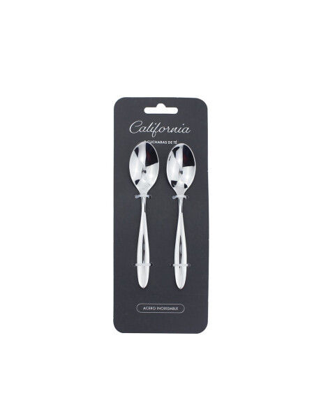 SET X2 CUCHARA DE TE 13.8CM ACERO CALIFORNIA SET X2 CUCHARA DE TE 13.8CM ACERO CALIFORNIA