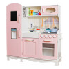 COCINA MADERA INFANTIL COLOR ROSADO CON SET COCINA MADERA INFANTIL COLOR ROSADO CON SET