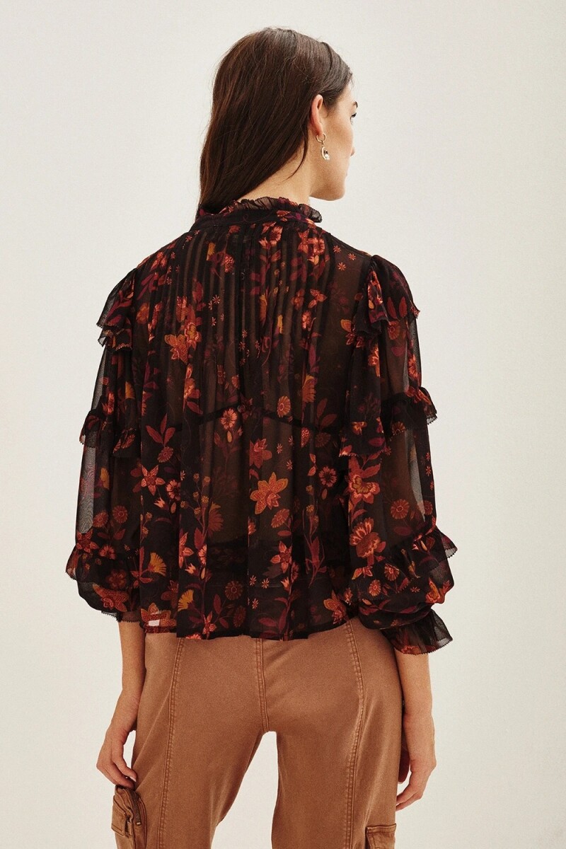Camisa Roy Flower Multicolor